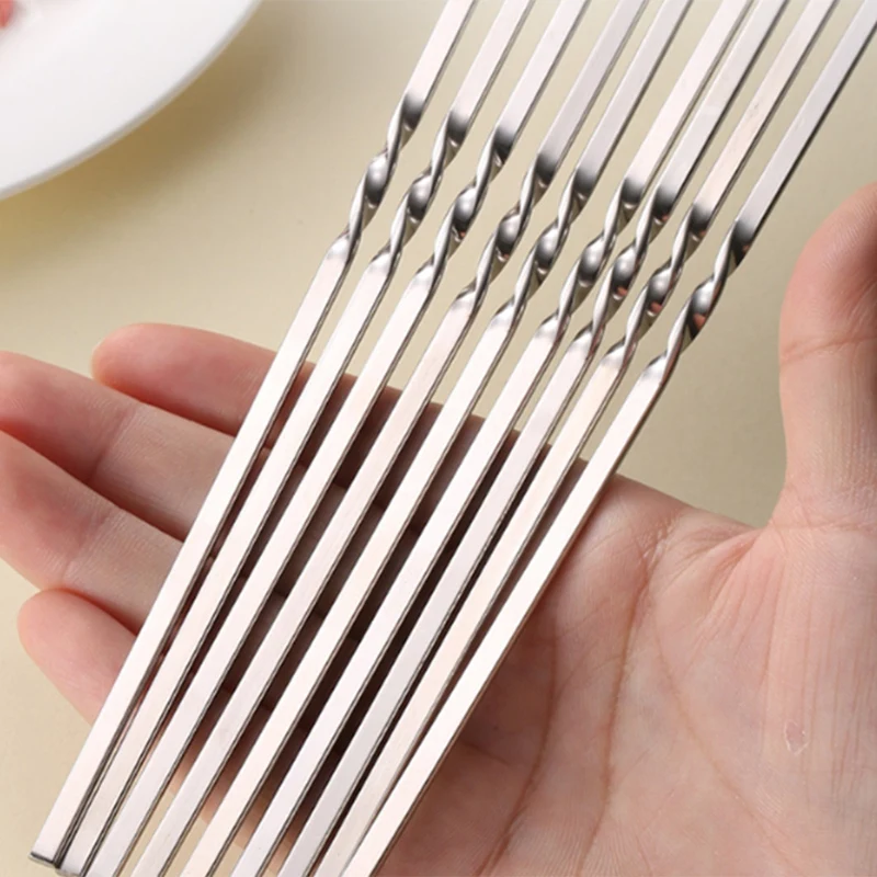 20 шт. принадлежности для барбекю 304 нержавеющая сталь шашлык Железный Знак обжига