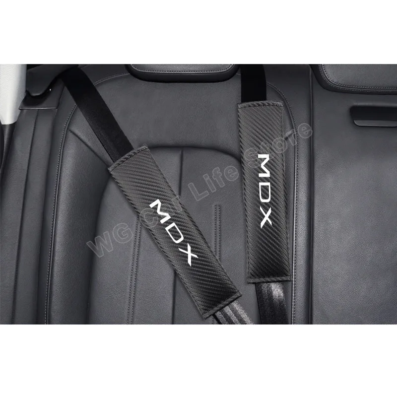 

Накладка для ремня безопасности автомобиля для Acura Mdx, чехлы на ремни безопасности из искусственной кожи, Наплечные накладки, аксессуары для...