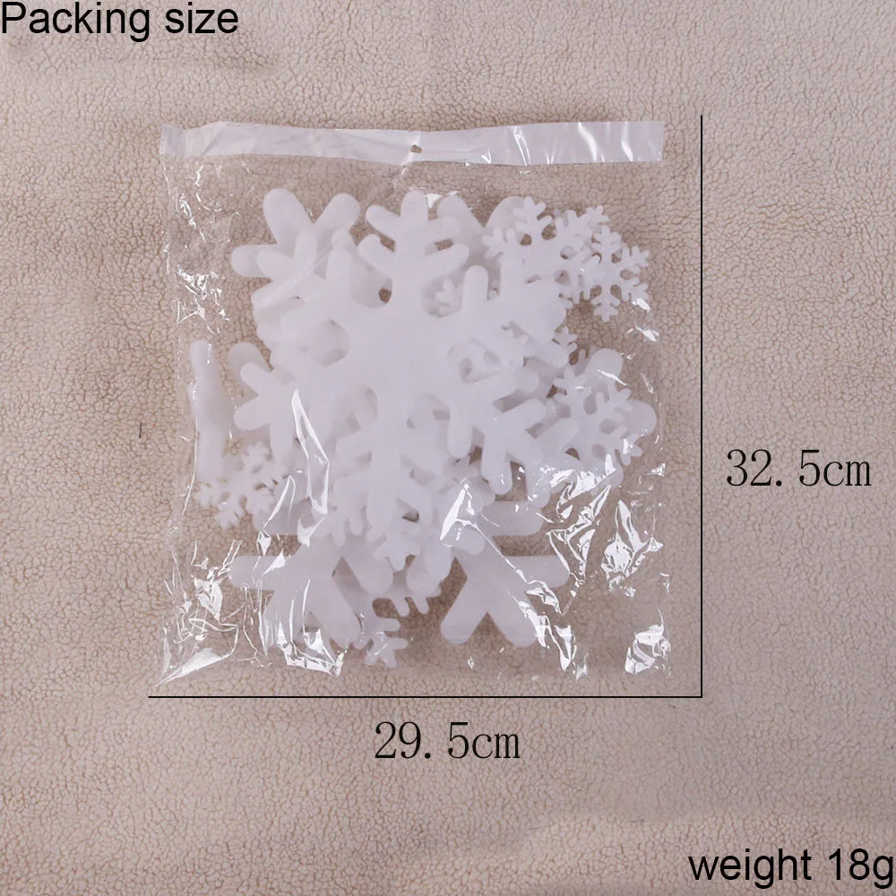 18 цветов изысканная поддельная Снежинка пенопластовые снежинки стеклянное