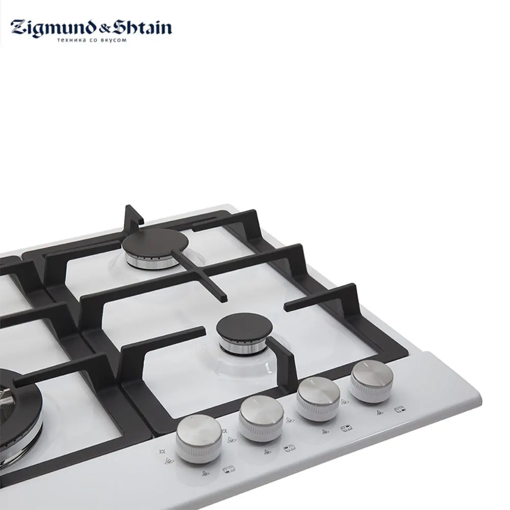 Газовая варочная поверхность Zigmund & Shtain GN 128.61 W|Встраиваемые варочные панели| |