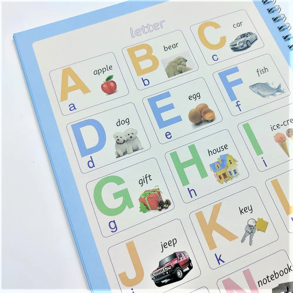 

Reusable Children 3D Copybook For Calligraphy Handwriting Books Learning Math Writing Practice Book For kids Toys English
