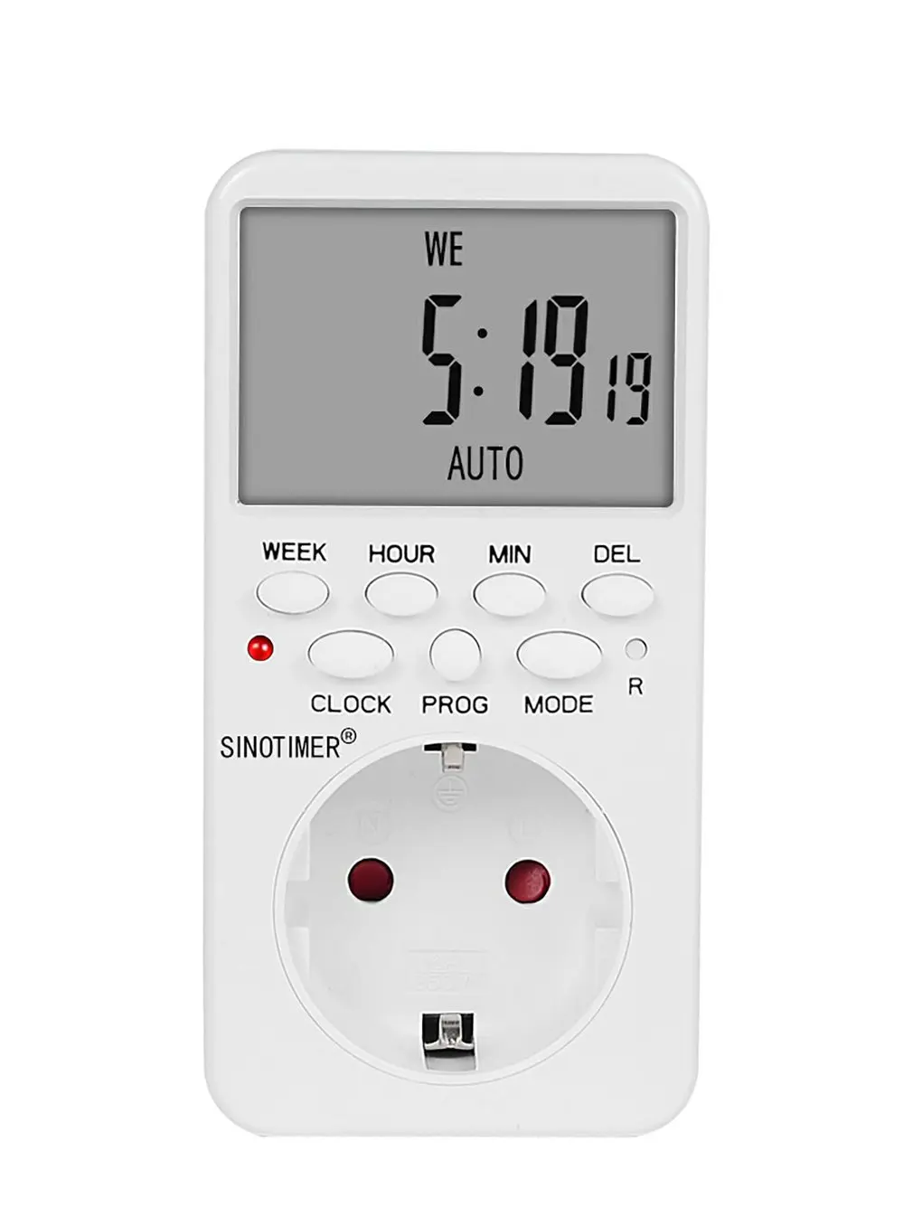 

Программируемая розетка с ЖК-дисплеем, 230 В, 50 Гц