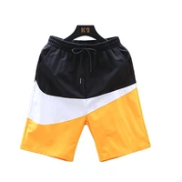 2021 summer new american large size casual shorts fashion personality mens color matching loose shorts m 4xl