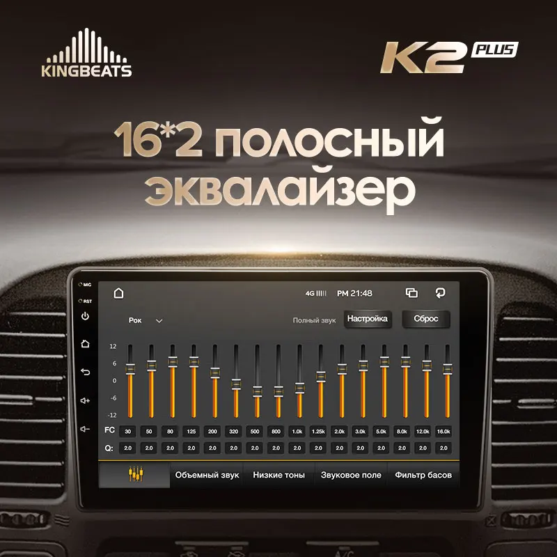 KingBeats штатное головное устройство For Toyota Land Cruiser 10 J100 100 1998 - 2007 GPS автомагнитола на