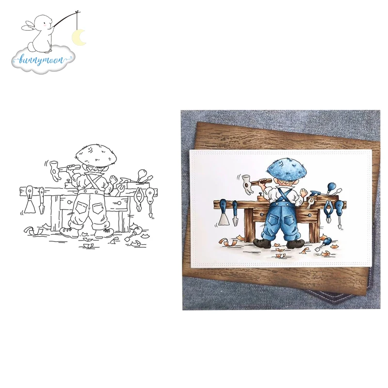 CH Little carpenter прозрачный силиконовый штамп/печать для DIY скрапбукинга/фотоальбома