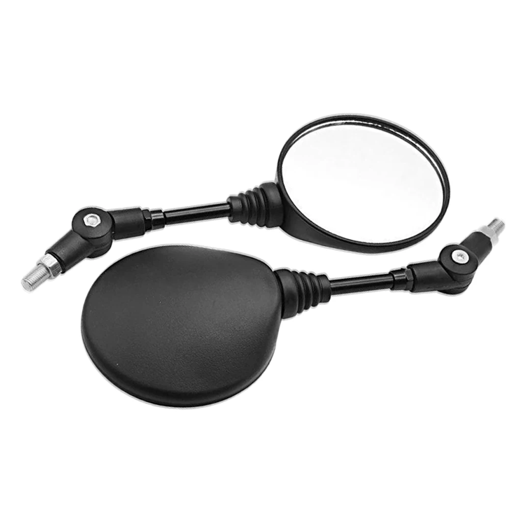 

2Pcs Black Universal Folding Motorcycle Side Rearview Mirror Rear Mirrors