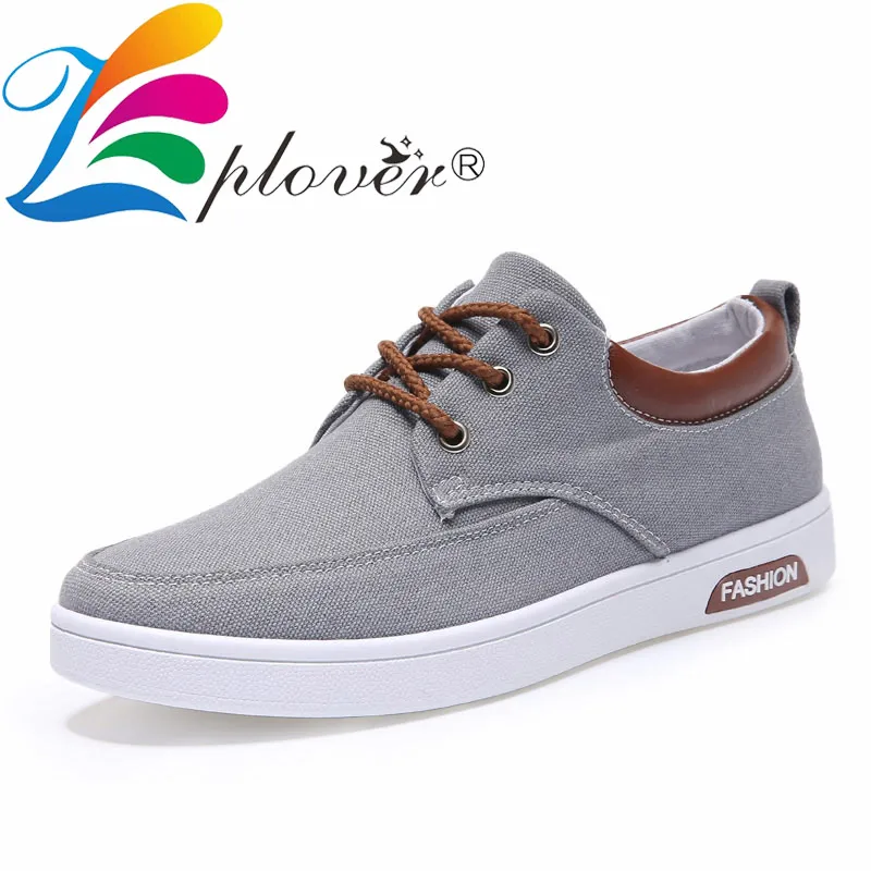 Мужские парусиновые туфли коричневые дышащие повседневные кроссовки на