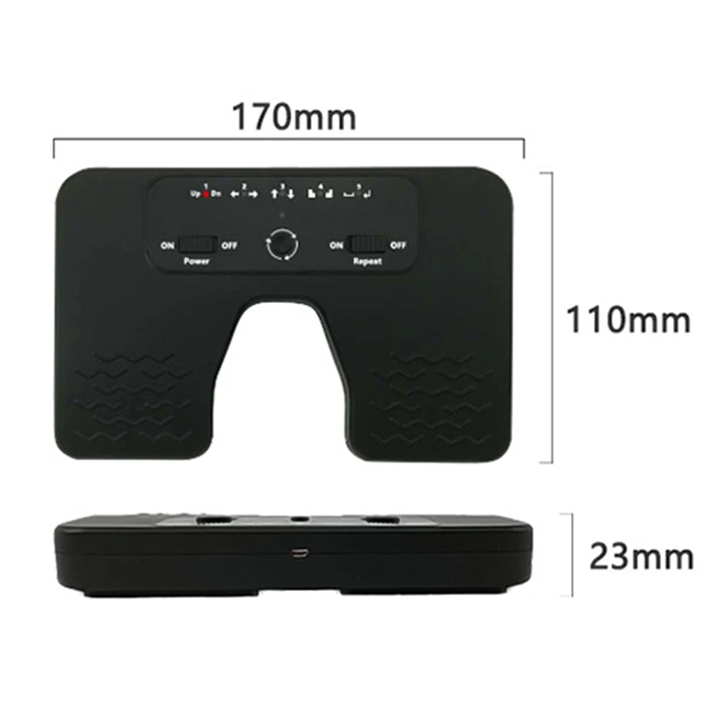

Wireless Page Turner Pedal Music Foot Pedal for Guitar Violin Piano Music Sheet Flipping Musical Instrument-Black