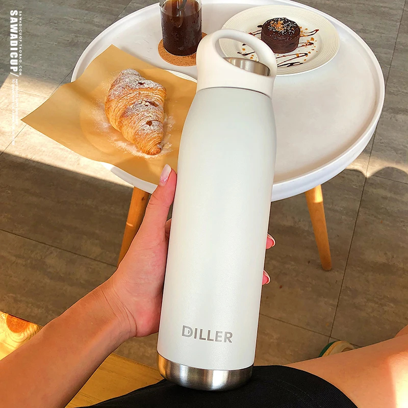 650 мл вместительный изолированный термос бутылка для воды улицы велосипеда 18/8