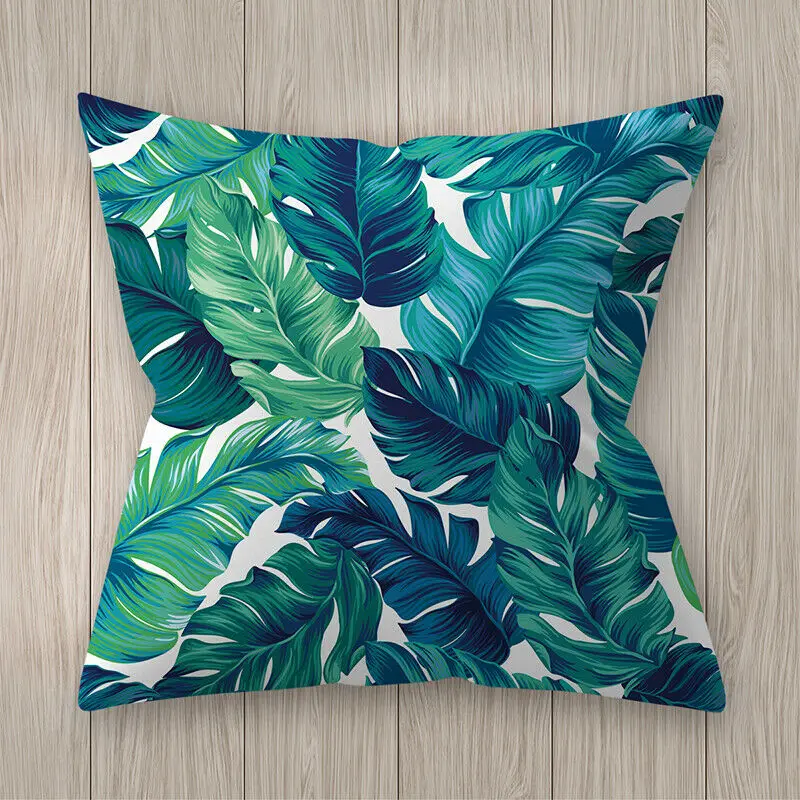 Hot Creative Reversible Blue Polyester Pillow Case Pillowcase Sofa Car Waist Throw Cushion Cover Home Decoration new | Дом и сад