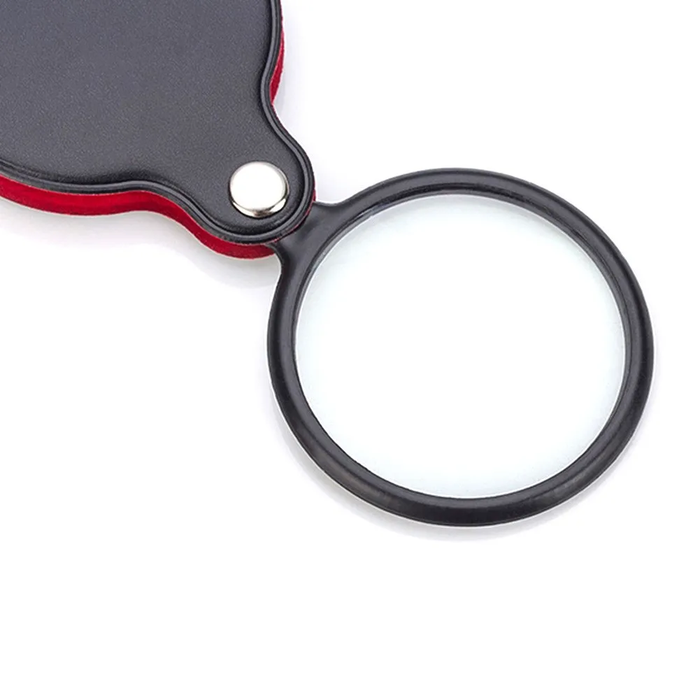 

Portable Handheld Magnifier 8X Leather Magnifier Magnifier Pocket Magnifier