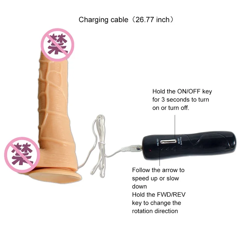 Имитация на дистанционном управлении электрической вибрацией Мужской пенис