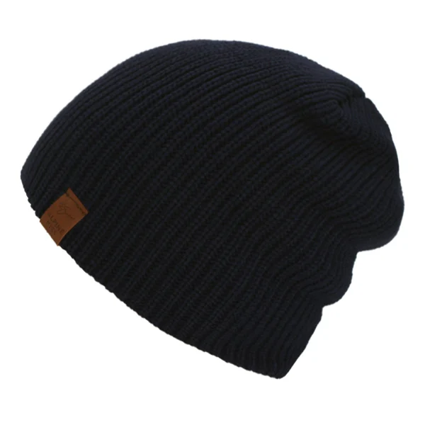 black Бренд Skullies Beanies, мужские зимние шапки для мужчин, вязаная шапка, женская шапка Gorro, одноцветная, Beany, Теплая мужская зимняя шапка, Мужская Шапка-бини - Цвет: black