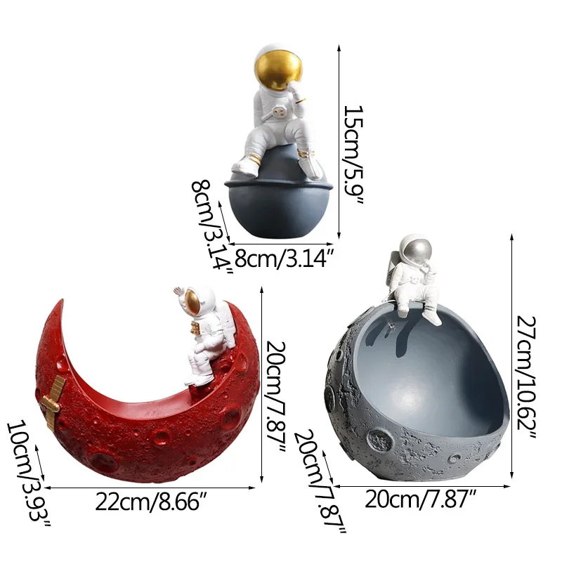 

Creative Wall Hanging Astronaut Storage Ornament Home Living Room Bedroom Children's Room Wall Decoration Pendant Furnishings