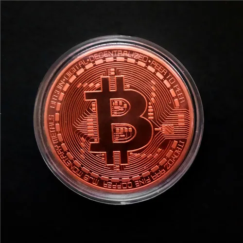 Позолоченная монета Биткоин Коллекционная художественная коллекция подарок
