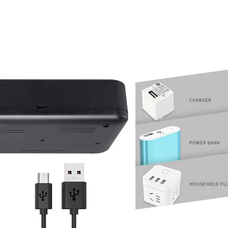 Зарядное устройство для аккумуляторов Aa Aaa Sc C D 8 слотов ЖК-дисплей Usb 1 2 В Ni-MH