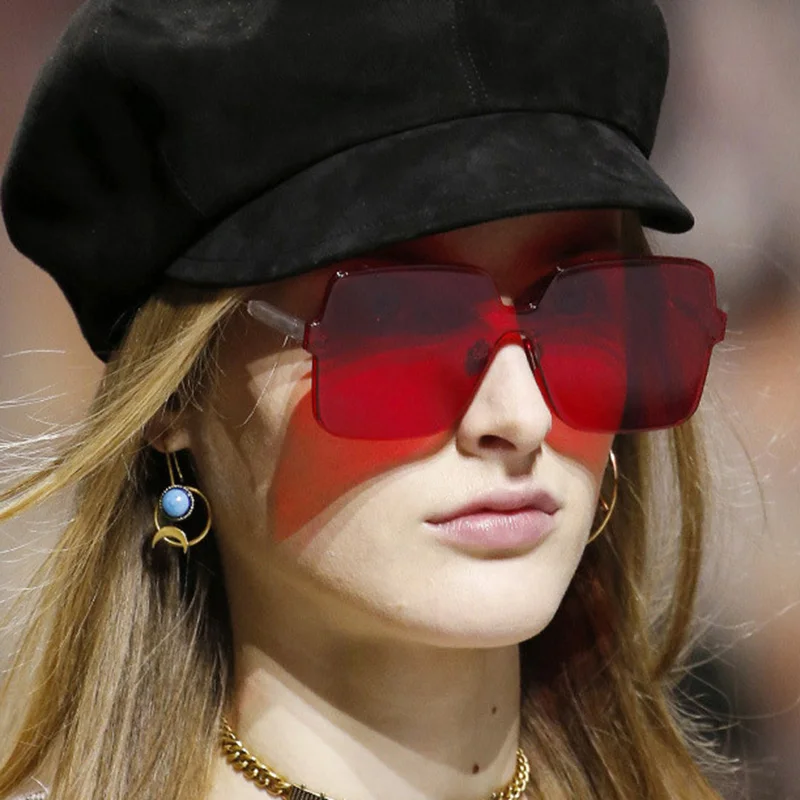 Дешевые поляризованные большие солнцезащитные очки для женщин дизайнерские