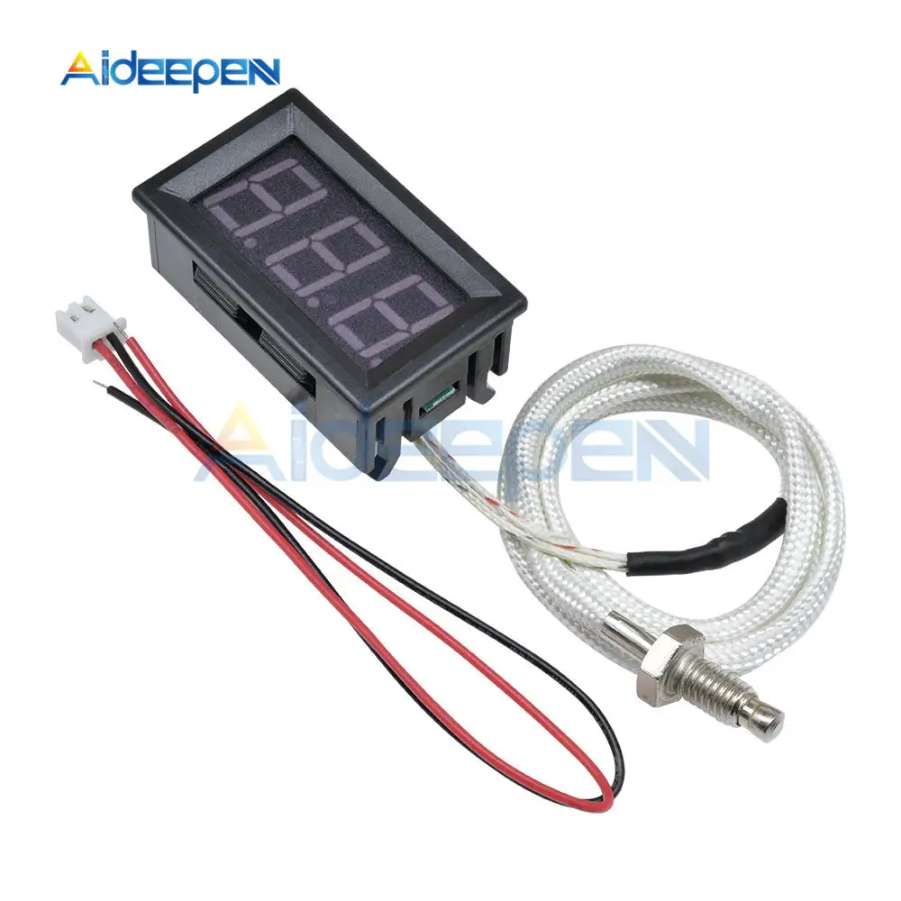 XH-B310 цифровой термометр 12V Контроль температуры метр k-типа M6 измерительный прибор для термопары-30~ 800C термограф красный светодиодный Дисплей
