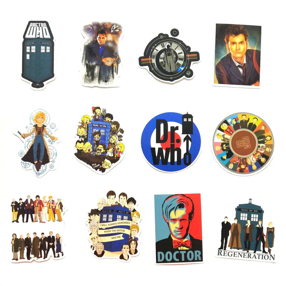 

10/30/50PCS Doctor Who TV Show Stickers DIY Skateboard Fridge Guitar Travel Snowboard Motorcycle Classic Toy Sticker for Kids