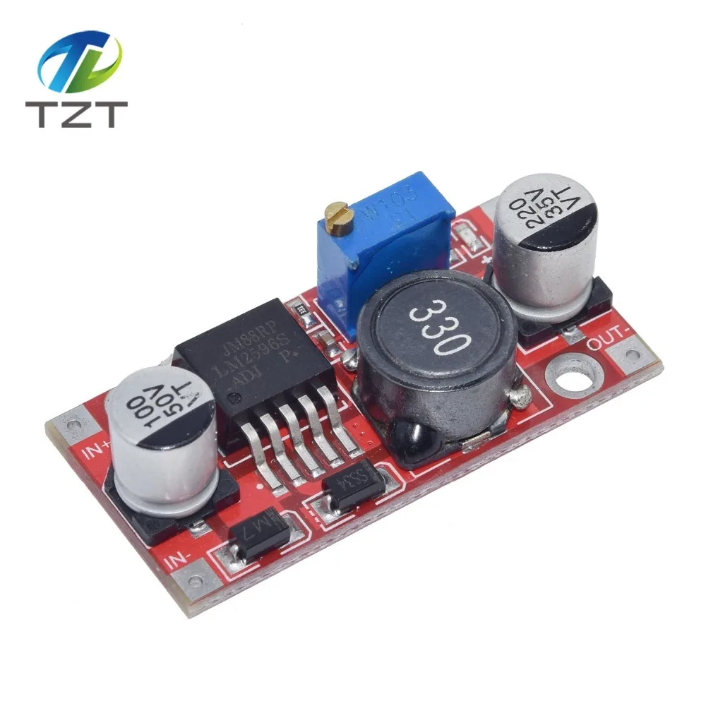 LM2596HVS LM2596, модуль источника питания с DC-DC бак 3A настраиваемый понижающий модуль-регулятор ультра LM2596S понижающий 24V переключатель 12V 5V 3В