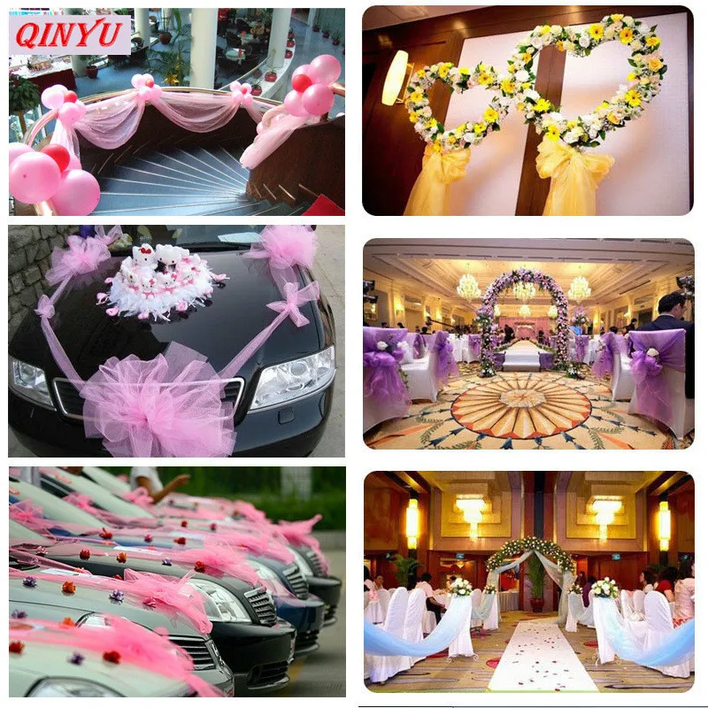 Органза из прозрачной ткани тюль для украшения платья дня рождения свадьбы 6