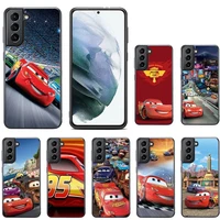 lightning mcqueen accessories phone case for samsung s8 s9 s10 s20 plus 5g lite note 20 ultra pc nax fundas cover