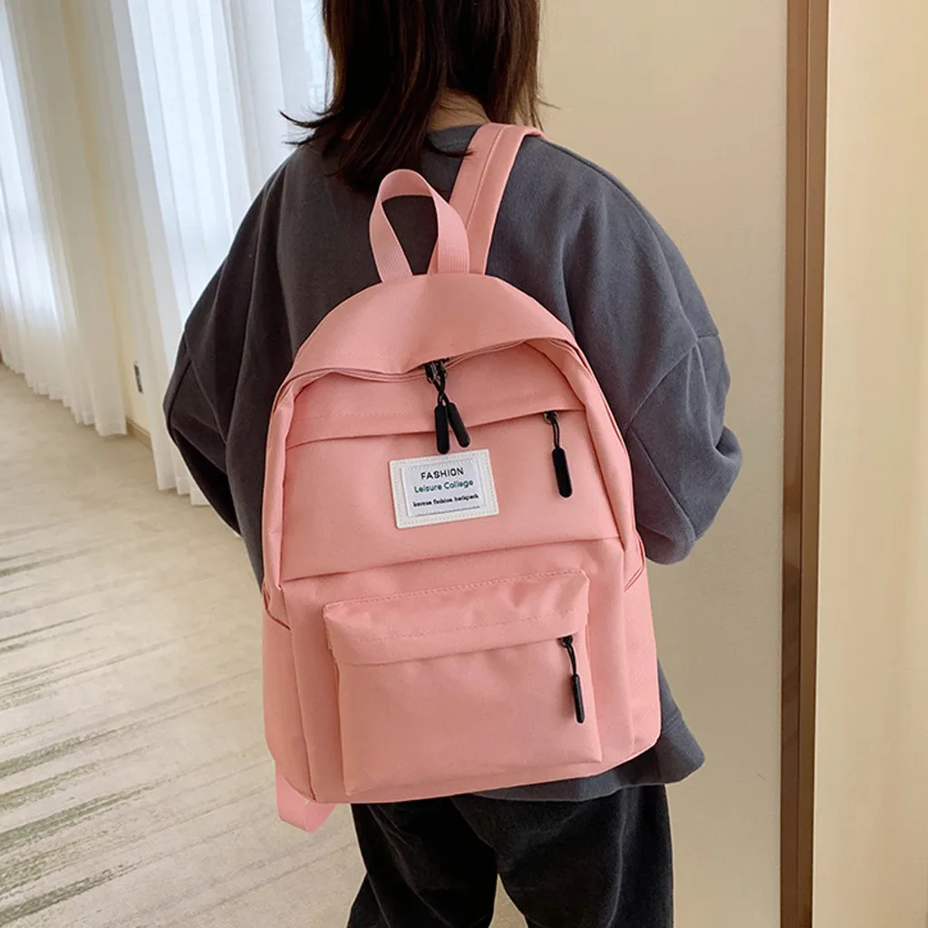 Модный рюкзак женские летние сумки дикие цвета на молнии Большой Вместительный