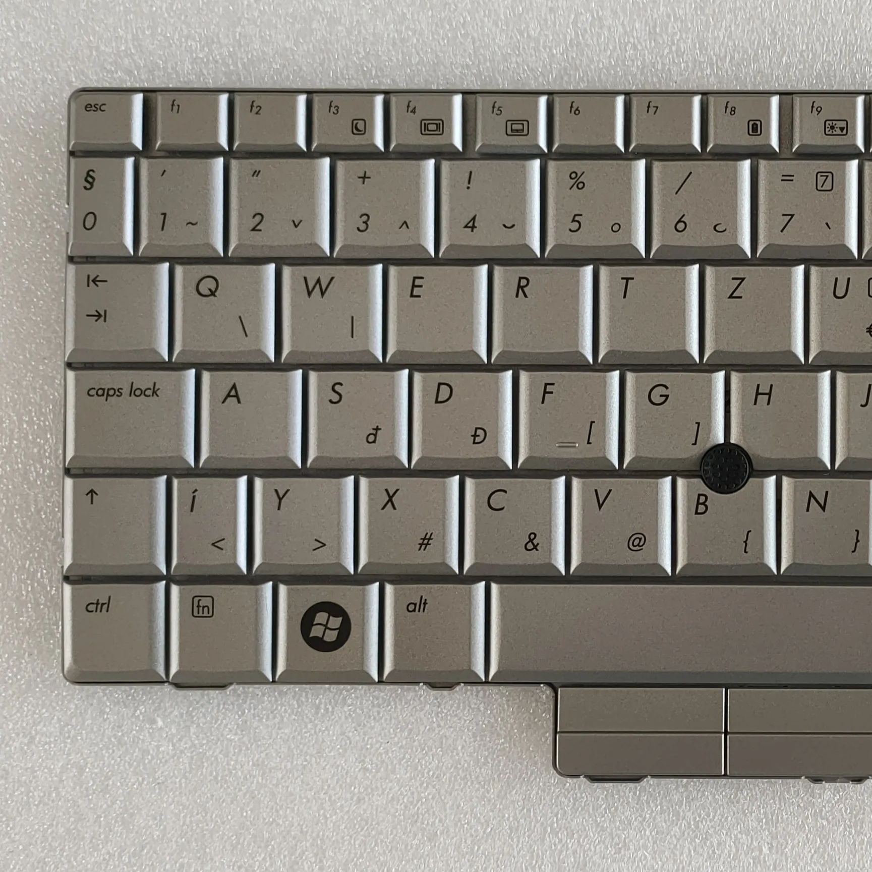 Оригинальная новая клавиатура для ноутбука HP 2730P серебристого цвета с