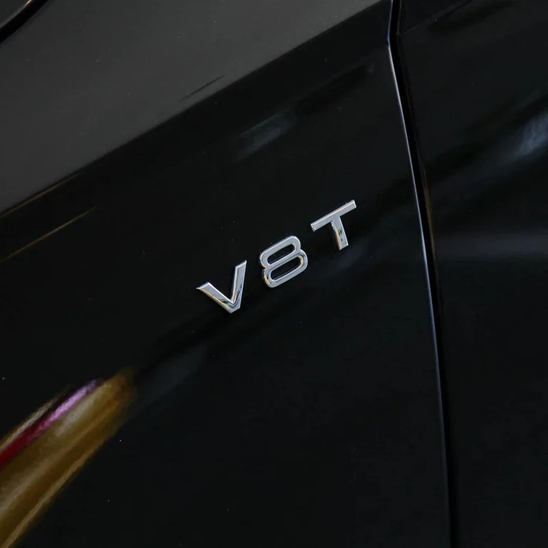 3D металлический логотип V6T V8T эмблема кузова автомобиля наклейка на багажник для