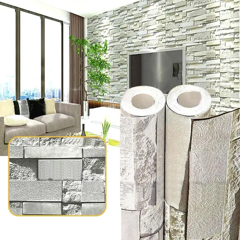 

Retro Brick Style Self-adhesive Wallpaper Wall Sticker Decal Home Decor