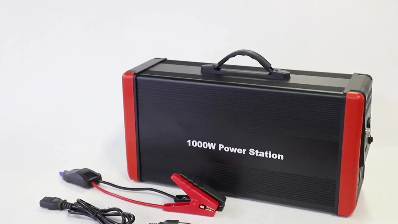 

Portable ups system Emergency power supply 40Ah 600W/1000W pure sine wave power bank 110v 220v AC output