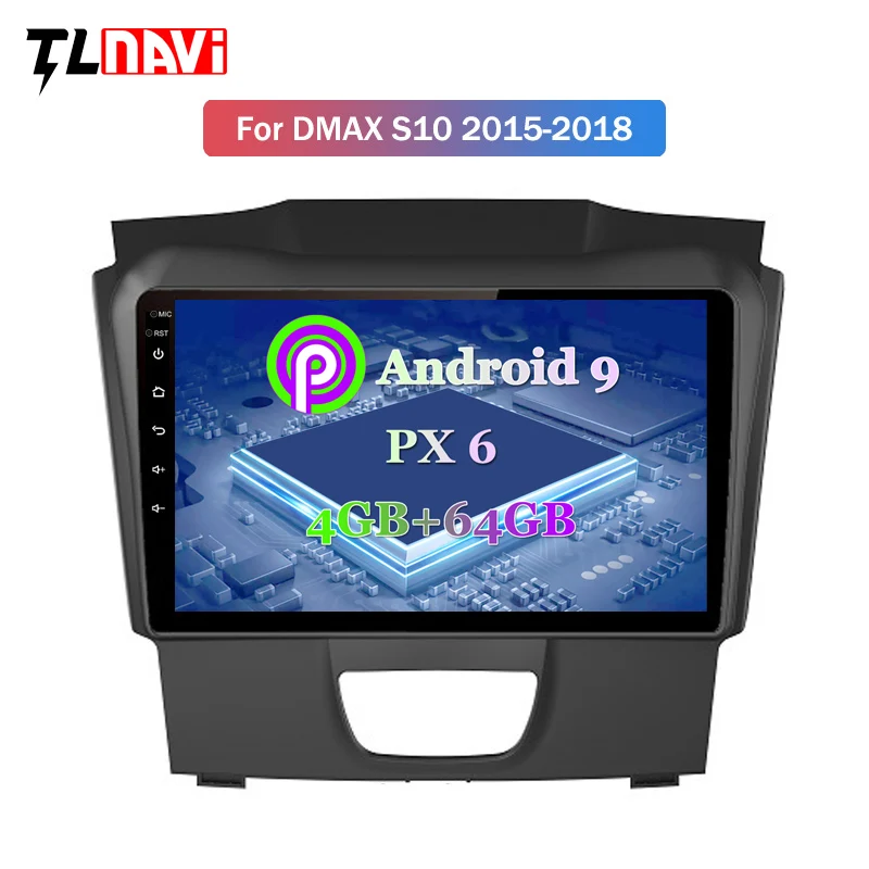 Android 9,0 PX6 4G+ 64G автомобильное радио для Isuzu D-MAX DMAX- ips 9 дюймов сенсорный экран gps навигация мультимедийный плеер