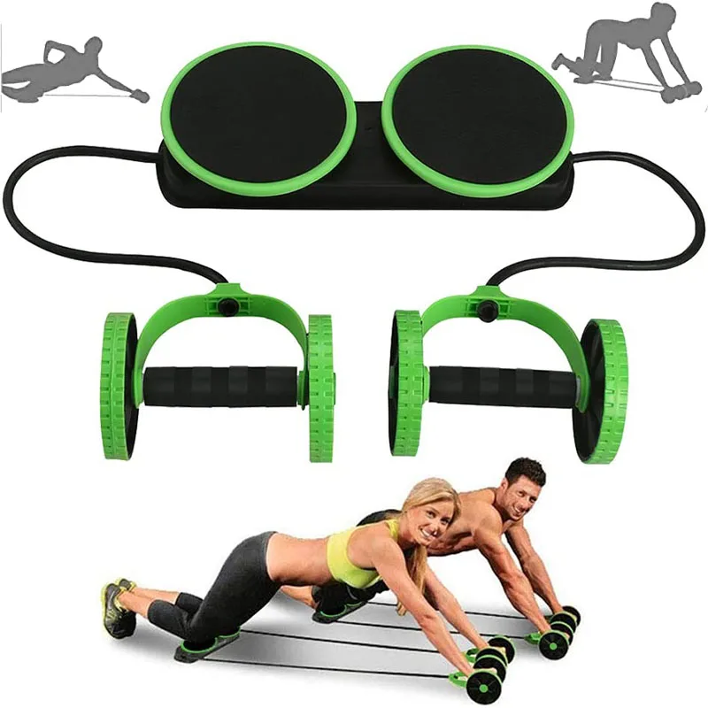 

AB Wheels Roller Stretch Elastic Abdominal Resistance Pull Rope Tool Abdominal Muscle Trainer Exercise Home Fitness Equipment