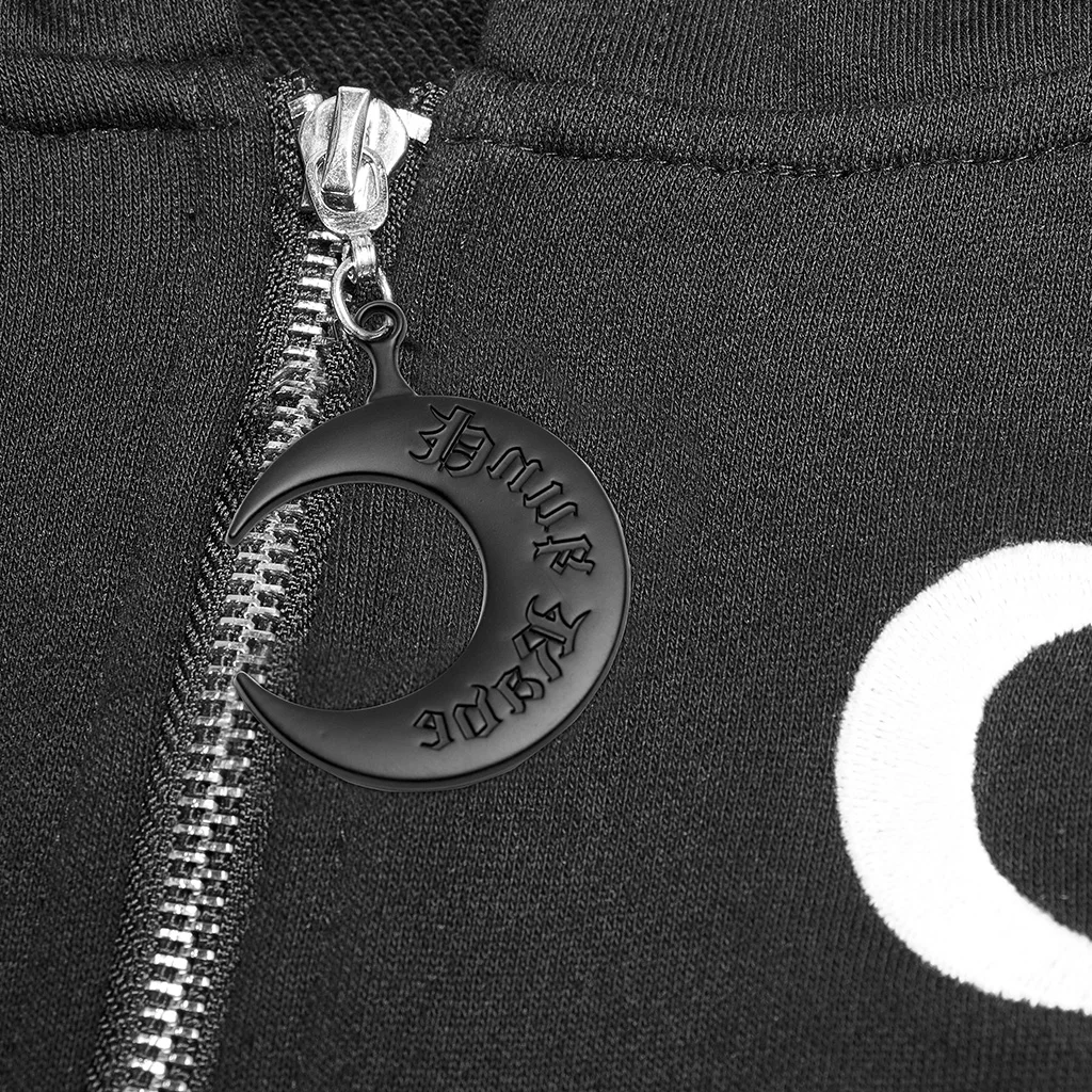 Женское платье с капюшоном длинным рукавом и подвеской в виде Луны|Женские