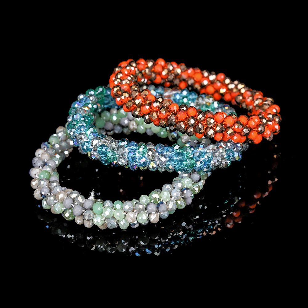 Резинка для волос Женская Molans с серебристыми бусинами