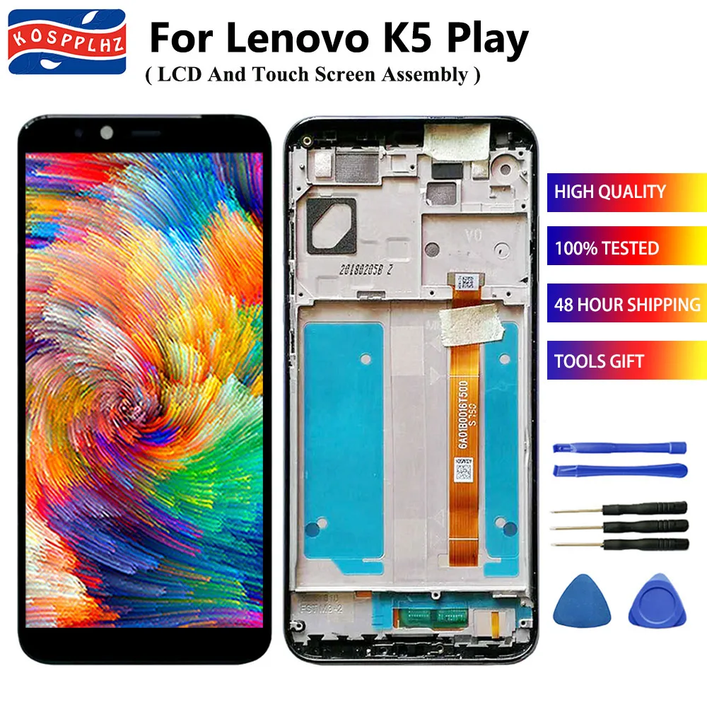 Оригинальный ЖК дисплей KOSPPLHZ для Lenovo K5 Play K5Play и дигитайзер сенсорного экрана в