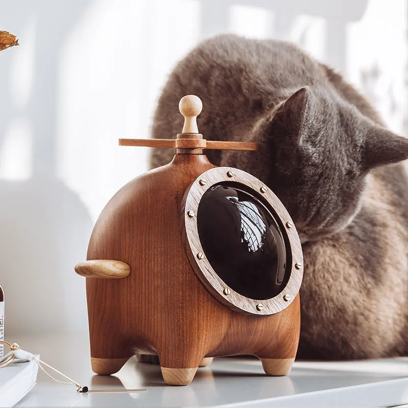 Деревянный шкаф для часов в скандинавском стиле креативное украшение дома