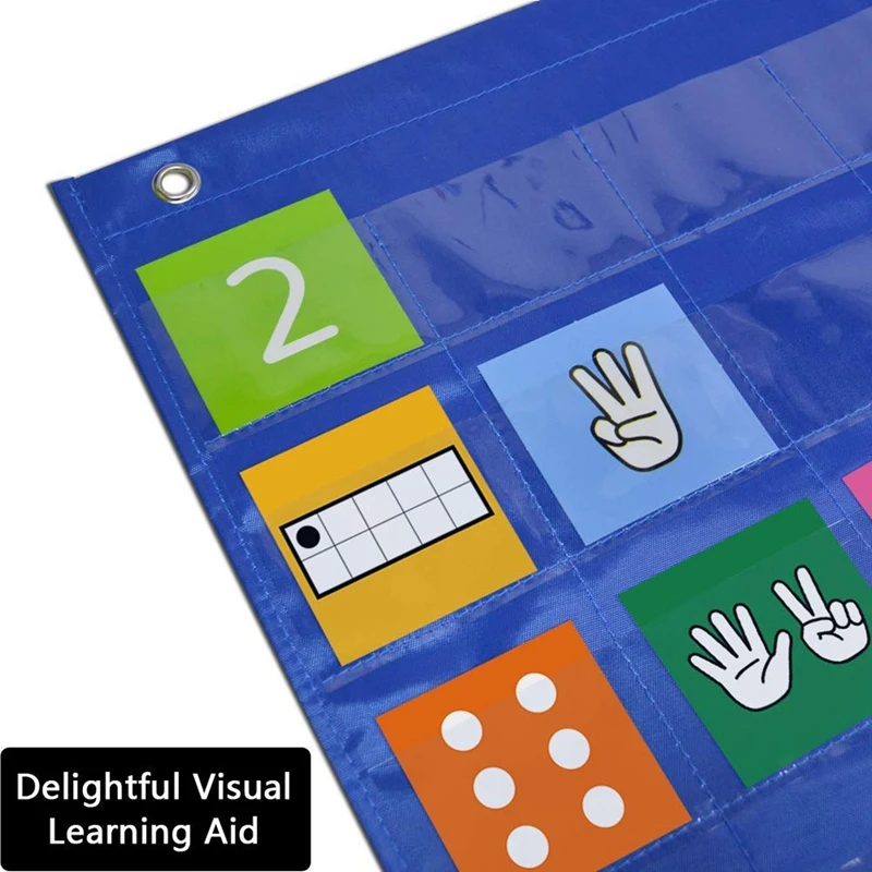 

Kids Number Path Pocket Chart with Cards,Visual Learning Number Path Pocket Chart,All About Numbers Pocket Chart,Blue