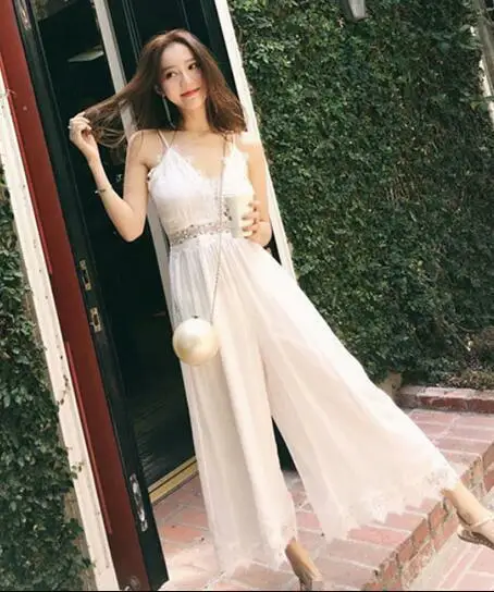 Новая женская пляжная шифоновая юбка белого цвета с кружевом для отдыха на море