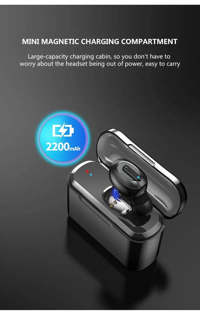 Новинка, мини T1 TWS 5,0, Bluetooth наушники, беспроводные стерео наушники-вкладыши с зарядной коробкой, микрофон, гарнитура для huawei, iphone, Xiaomi