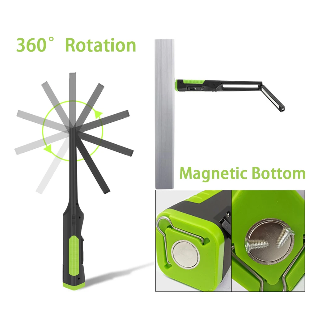 Складной светодиодный рабочий свет COB портативный фонарик Foco Рабочая лампа
