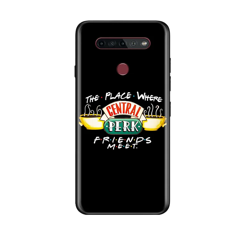 

Coffee Friends Tv Show For LG G8 V30 V35 V40 V50 V60 Q60 K40S K50S K41S K51S K61 K71 K22 ThinQ 5G TPU Silicone Black Phone Case