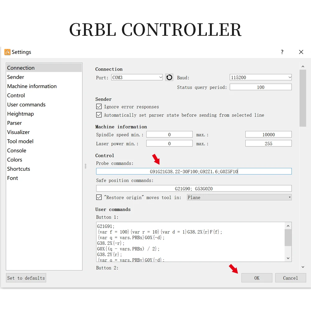 Фрезерный станок Grbl Mach3 с ЧПУ по оси Z фрезерный сенсорной пластиной инструмент
