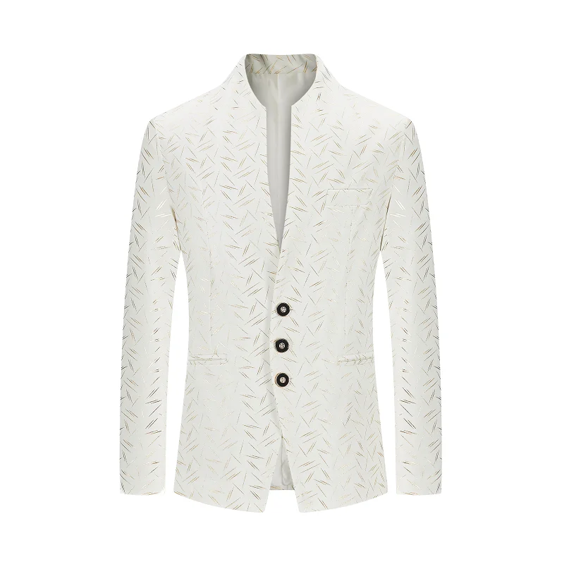 

Free shipping, men's suit jacket, formal jacket, can be worn in spring and summer, long formal non-iron slim suit jacket