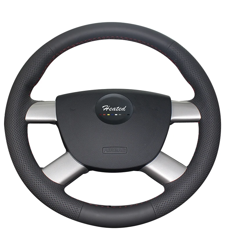 Оплетка на руль из натуральной кожи для Ford Focus 2 2005 2011 автомобильный Стайлинг