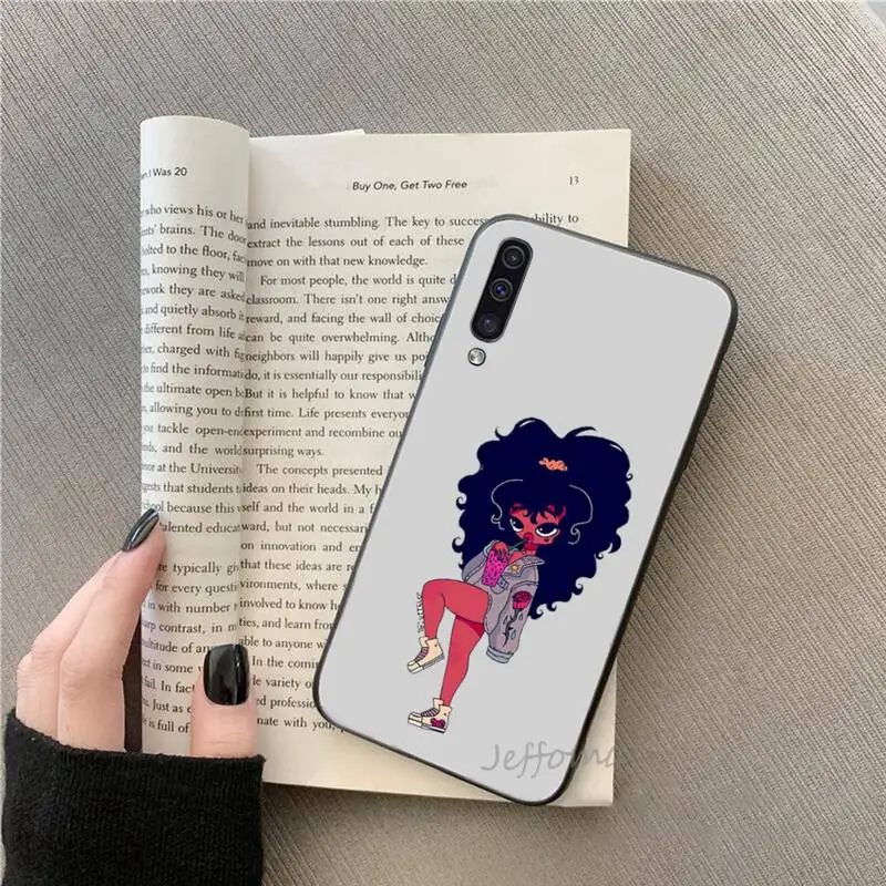 

Black girl money Phone Case For Samsung galaxy S note 7 8 9 10 20 fe edge A 6 10 20 30 50 51 70 lite plus Soft Silicone Funda