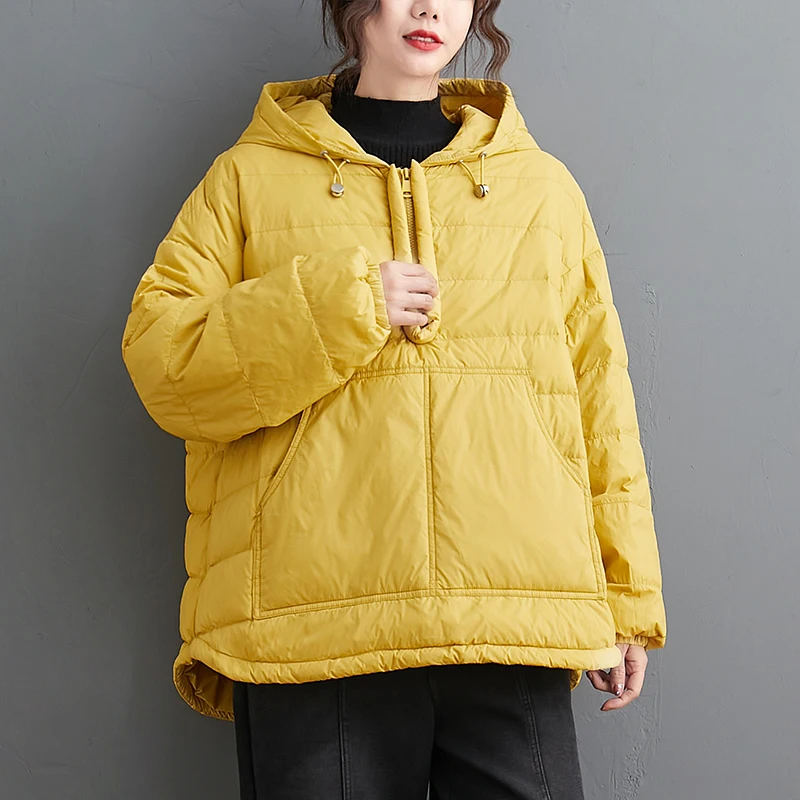 2021 Autumn Winter Oversized Jacket For Women Coat Pullover Long Sleeve Causal Loose Down Jacket Fashion Clothes Outerwear