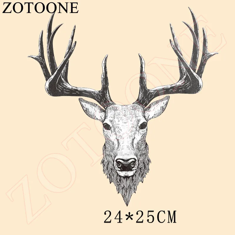 Термонаклейки ZOTOONE с рождественским оленем термонаклейки для одежды наклейки