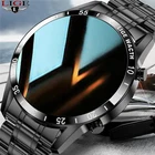 Смарт-часы LIGE мужские водонепроницаемые с браслетом из нержавеющей стали, пульсометром и тонометром