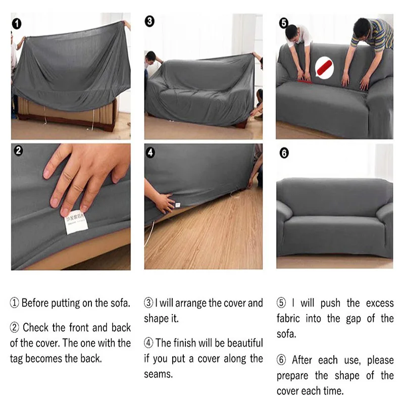 

Sofa Cover for Living Room Elasticity Non-slip Couch Slipcover Universal Spandex Case for Stretch Sofa Cover 1/2/3/4 Seater